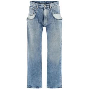 Maison Margiela Blue Denim - Straight-Leg Jeans Women